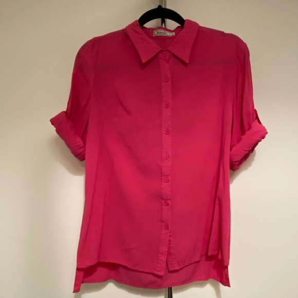 Women's Blouse - Size M (Bright Pink) by Barred's - Picture 1 of 4